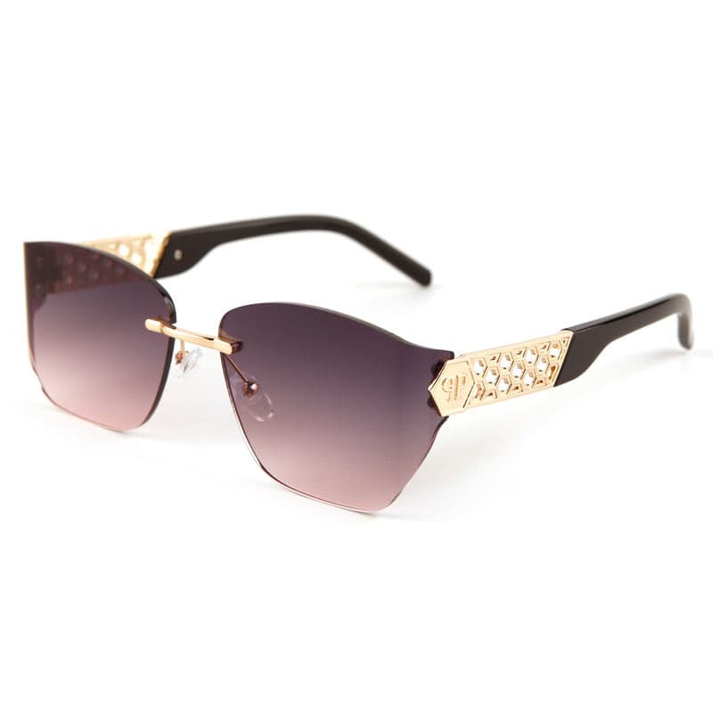 2026 New Frameless Oversized Sunglasses Women Men - UV400 Protection Fashion Sun Glasses BQ 8101