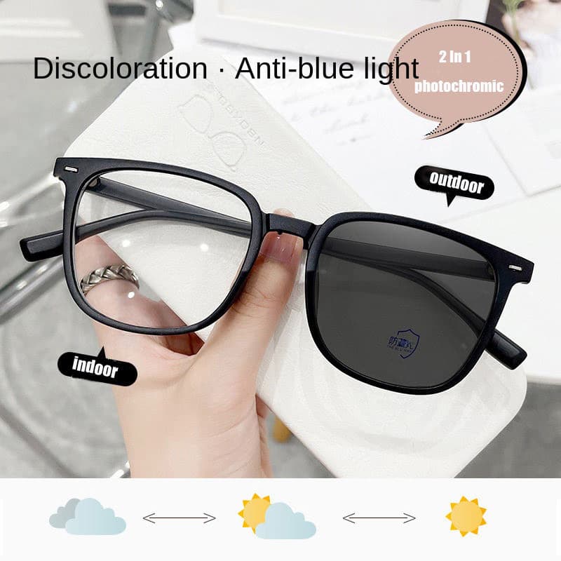 Anti Radiation Glasses Men Women Square Anti-Blue Computer Outdoor Shade Sunglasses — image 2